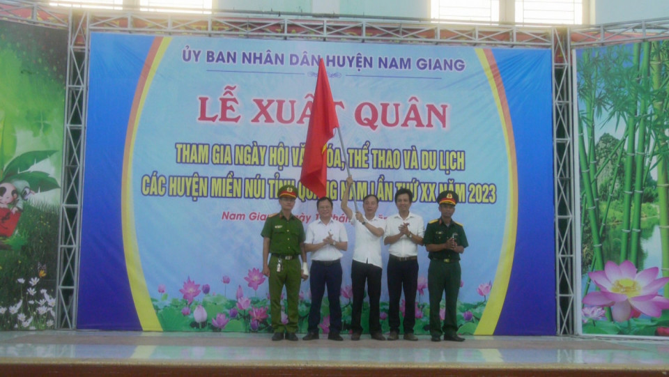 Nam Giang xuất quân tham gia Ngày hội Văn hóa - Thể thao và Du lịch các huyện miền núi lần thứ XX